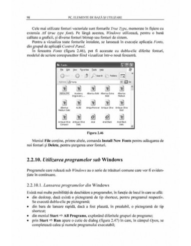 PC. Elemente de bază și utilizare