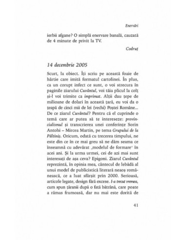 Enervări sau despre bucuria de a trăi...