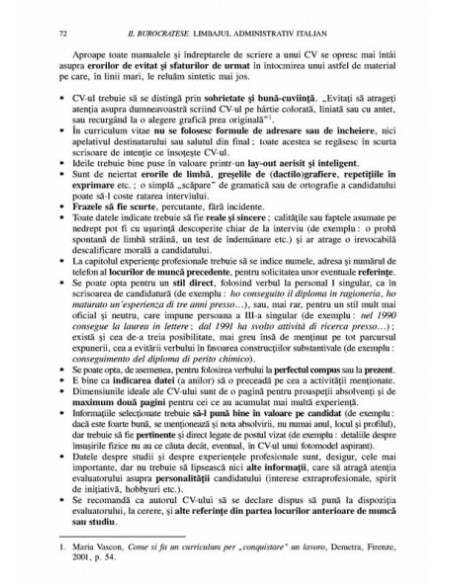 Il burocratese. Limbajul administrativ italian