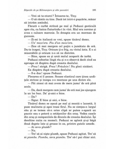 Zăpezile de pe Kilimanjaro și alte...