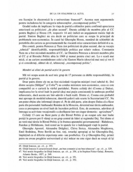 Elite comuniste înainte și dupa 1989.