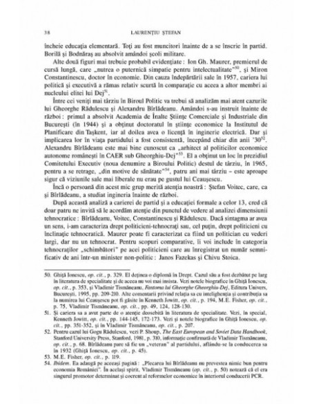 Elite comuniste înainte și dupa 1989.