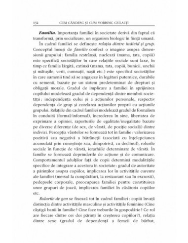 Cum gîndesc și cum vorbesc ceilalți....