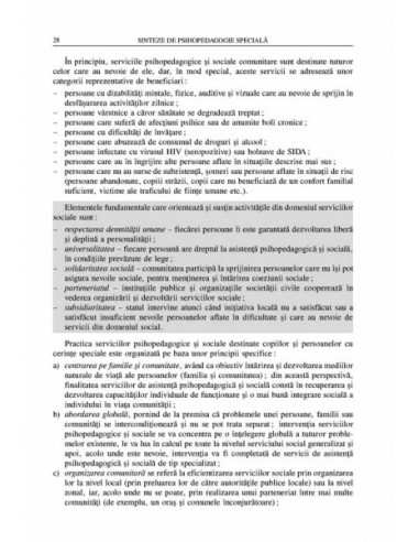 Sinteze de psihopedagogie specială