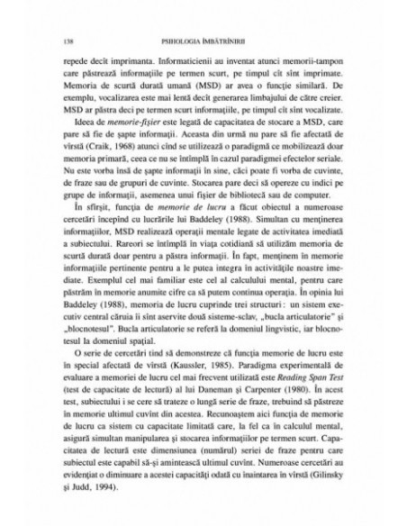 Psihologia îmbătrînirii
