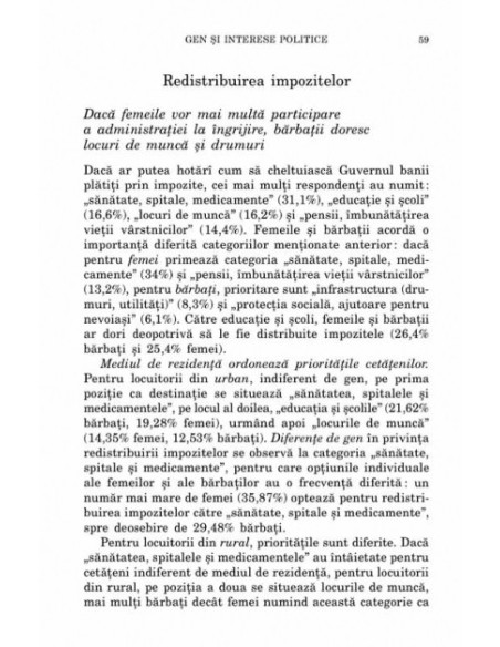 Gen și interese politice. Teorii și practici
