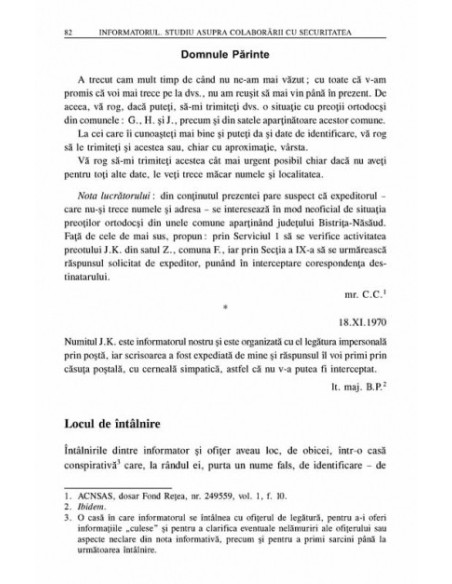Informatorul. Studiu asupra colaborării cu Securitatea
