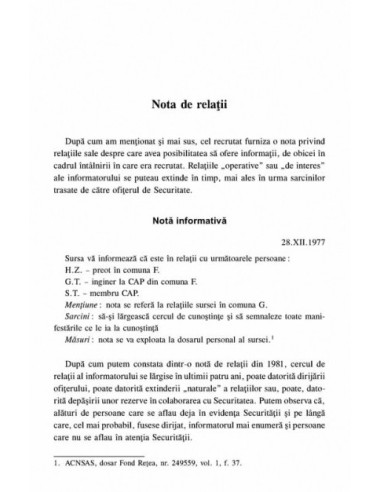 Informatorul. Studiu asupra...