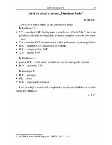 Informatorul. Studiu asupra...