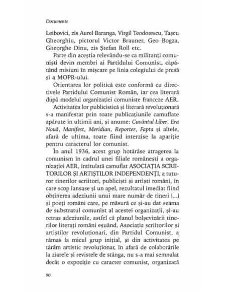 Avangarda româneasca în arhivele Siguranței