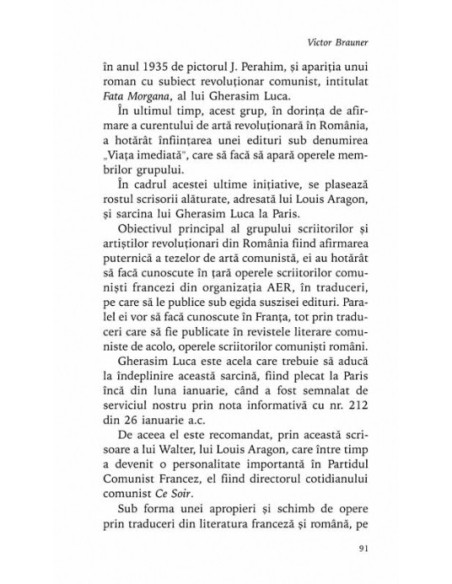 Avangarda româneasca în arhivele Siguranței