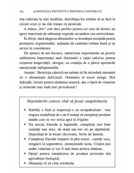 Alimentația preventivă împotriva cancerului