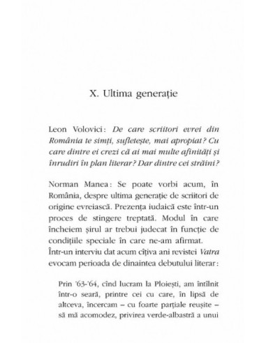 Sertarele exilului. Dialog cu Leon...