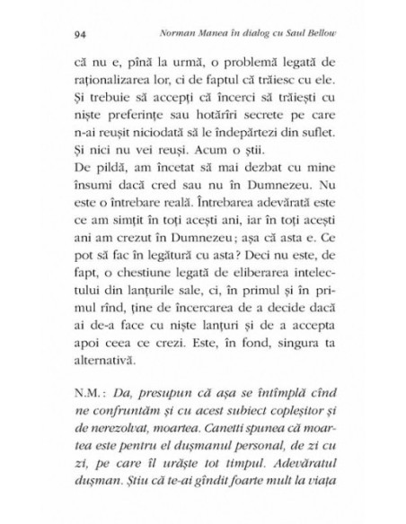Înaintea despărțirii. Convorbire cu Saul Bellow – Un proiect Words&Images