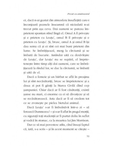 Proză cu amănuntul Proză cu amănuntul