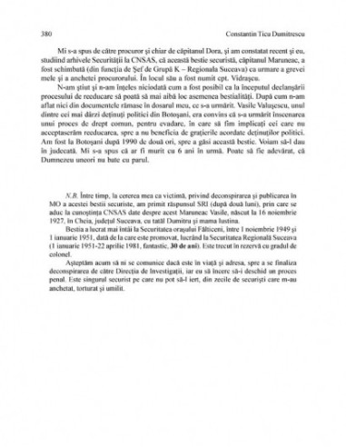 Mărturie şi document, vol. I