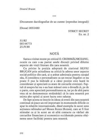 Dosarul Brucan. Documente ale... Dosarul Brucan. Documente ale...