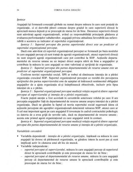 Revista de Psihologie Organizaţională. Vol. VII, Nr. 3-4/2007