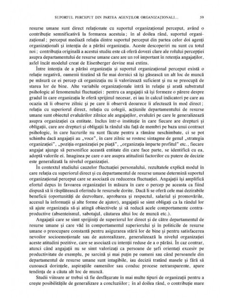 Revista de Psihologie Organizaţională. Vol. VII, Nr. 3-4/2007