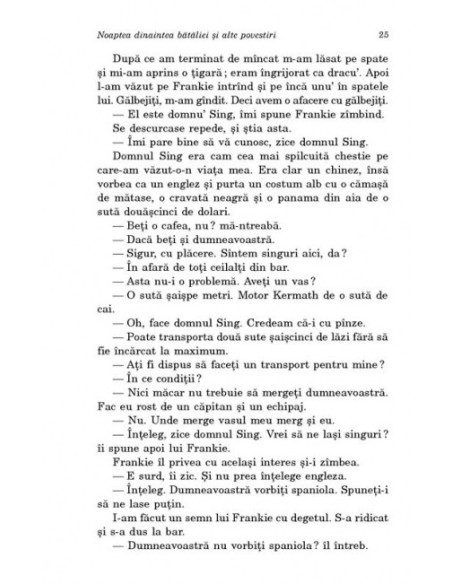 Noaptea dinaintea bătăliei şi alte povestiri