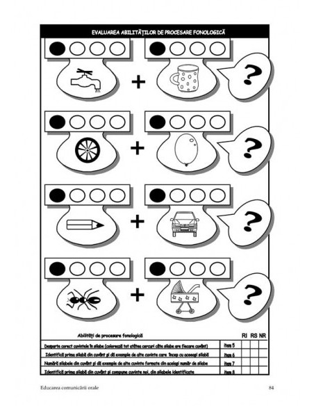 Exerciții pentru formarea și dezvoltarea aptitudinilor de școlaritate. Program complex de pregătire a copilului pentru debutul școlar