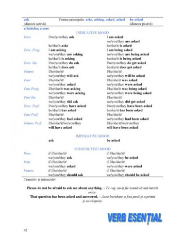 501 verbe englezești