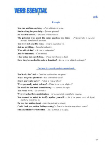 501 verbe englezești