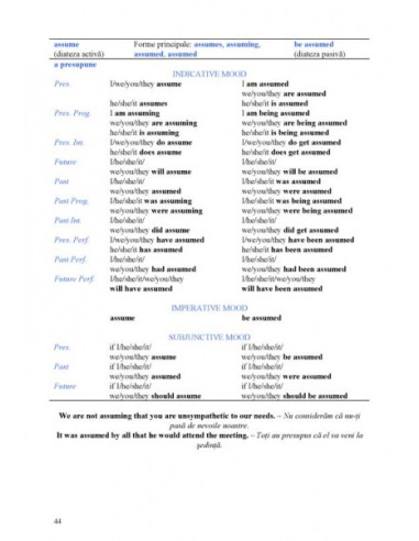 501 verbe englezești