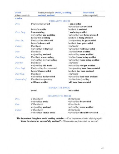 501 verbe englezești