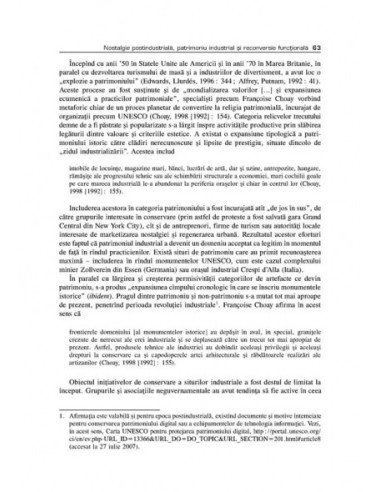 Bucureștiul postindustrial. Memorie,...