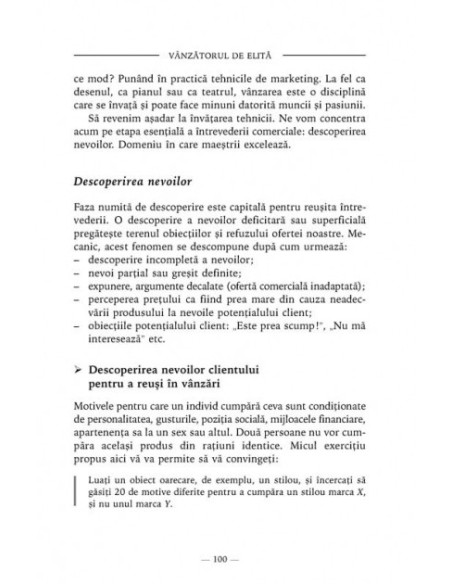Vânzătorul de elită. Tehnici şi strategii de succes