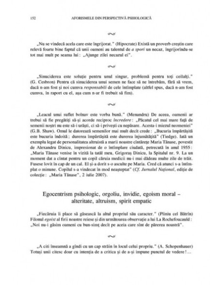 Aforismele din perspectivă psihologică