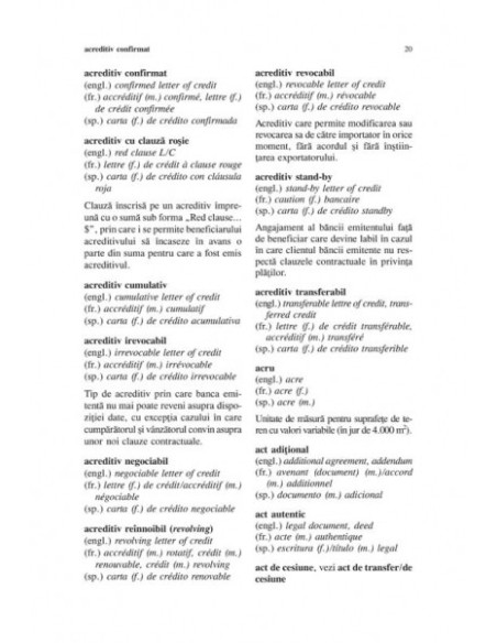 Dicționar de termeni economici român-englez-francez-spaniol