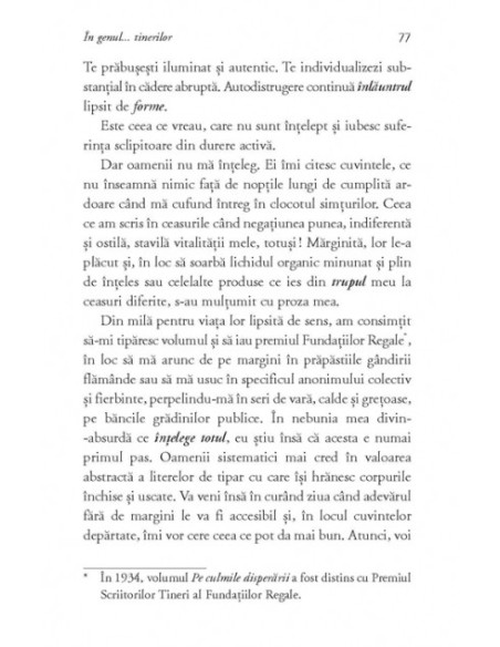 În genul... tinerilor