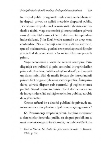Principiile clasice și noile tendințe ale dreptului constituțional. Critica operei lui Leon Duguit