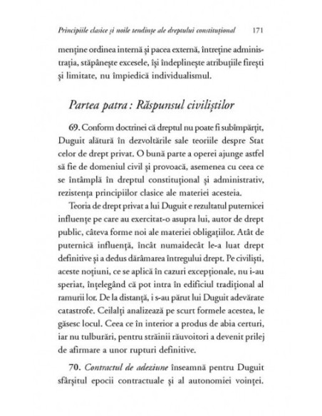 Principiile clasice și noile tendințe ale dreptului constituțional. Critica operei lui Leon Duguit