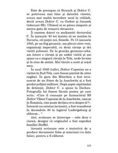 Capesius, farmacistul de la Auschwitz