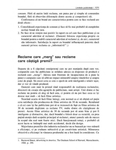 De la publicitate la consumator