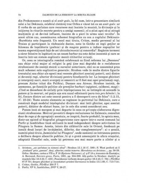 Zalmoxis de la Herodot la Mircea Eliade. Istorii despre un zeu al pretextului