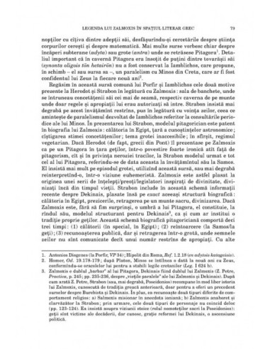 Zalmoxis de la Herodot la Mircea...