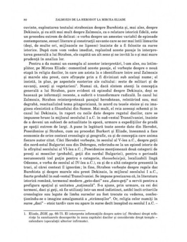 Zalmoxis de la Herodot la Mircea...