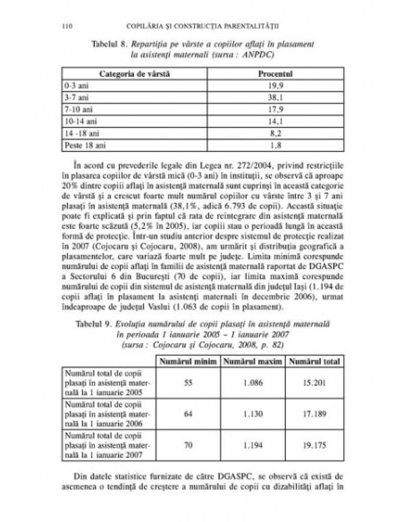 Copilăria și construcția parentalității. Asistența maternală în România