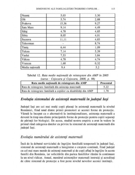 Copilăria și construcția parentalității. Asistența maternală în România
