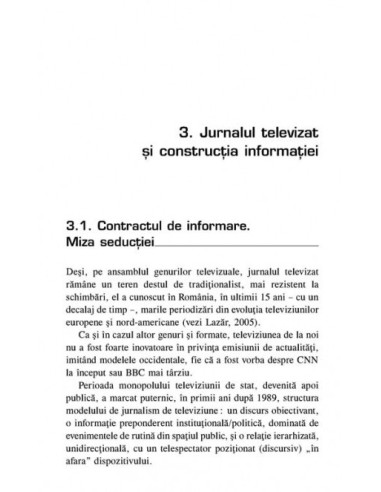 Noua televiziune și jurnalismul de... Noua televiziune și jurnalismul de...