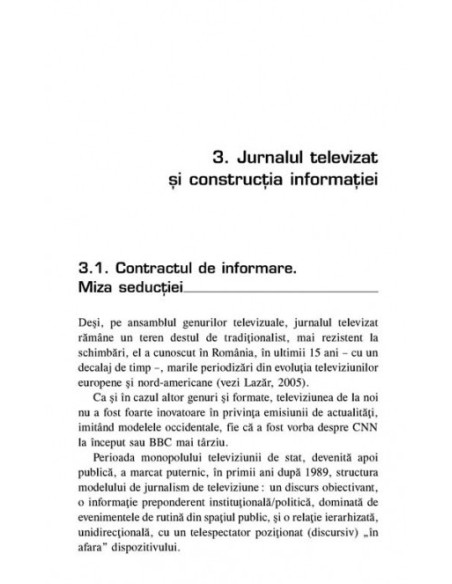 Noua televiziune și jurnalismul de spectacol
