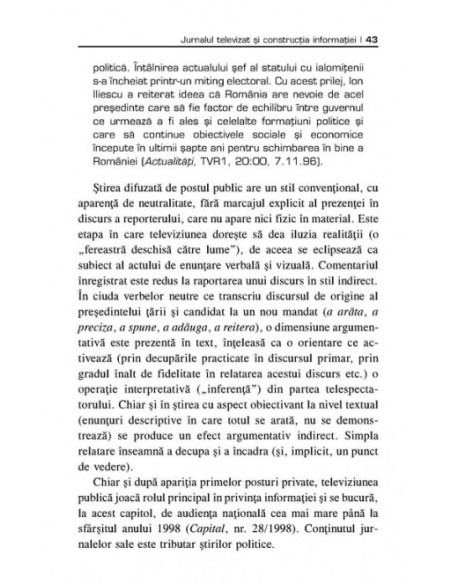 Noua televiziune și jurnalismul de spectacol