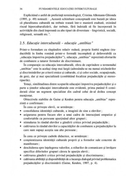 Fundamentele educației interculturale. Diversitate, minorități, echitate