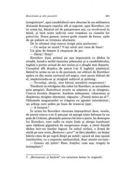 Diavoliada și alte povestiri