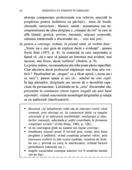 Ședințele cu părinții în gimnaziu. Idei-suport pentru diriginți
