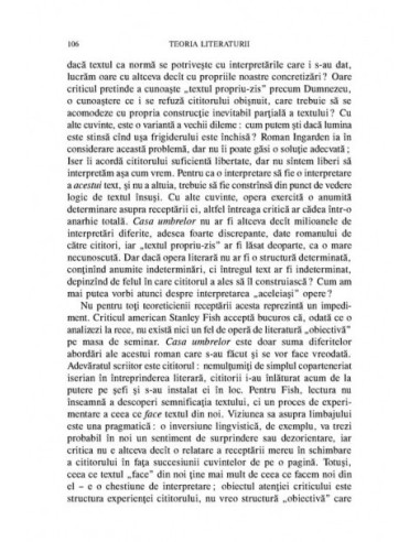 Teoria literară. O introducere Teoria literară. O introducere